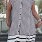 Women's Loose Striped Button Down Long Dress👗
