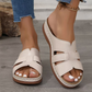 Women's Breathable Cozy Flat Sole Faux Leather Sandals🔥