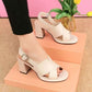🔥Women's Open Toe Chunky Heel Sandals