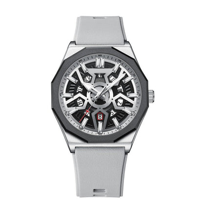 Luxury Skeleton Quartz Wristwatch with Calendar Function✨