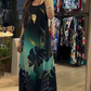 Women’s Loose Printed Sleeveless Maxi Dress🌺