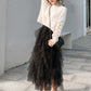 🌺2025 Hot Sale🌺Women’s Elegant Irregular Layered Ruffles Long Skirt