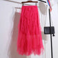 🌺2025 Hot Sale🌺Women’s Elegant Irregular Layered Ruffles Long Skirt