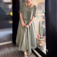 👗Women's Round Neck Loose Top and Long Skirt Set