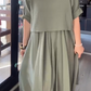 👗Women's Round Neck Loose Top and Long Skirt Set