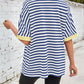 🔥🔥🔥Women's Relaxed Fit Striped Tee