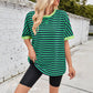 🔥🔥🔥Women's Relaxed Fit Striped Tee