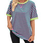 🔥🔥🔥Women's Relaxed Fit Striped Tee