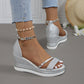 ✨Shiny Platform Wedge Sandals for Women