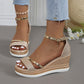 ✨Shiny Platform Wedge Sandals for Women