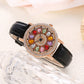 💎Women's Rotating Dial Watch with Colored Simulated Diamonds✨
