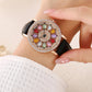 💎Women's Rotating Dial Watch with Colored Simulated Diamonds✨