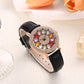 💎Women's Rotating Dial Watch with Colored Simulated Diamonds✨