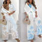 💖Last Day Sale 💖Women’s Causal Flowy Shirt & Pants Set