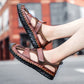 🔥Men's Breathable Knit Faux Leather Sandals👣