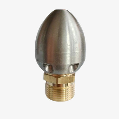 🔥Heavy-Duty Torpedo-Shaped Jet Nozzle for High-Flow Drain Cleaning