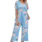 🎁Hot Sale 57% OFF⏳Women's Printed Top & Pants Sleepwear Set