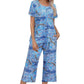 🎁Hot Sale 57% OFF⏳Women's Printed Top & Pants Sleepwear Set