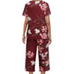 🎁Hot Sale 57% OFF⏳Women's Printed Top & Pants Sleepwear Set