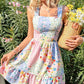 🌸 Romantic Bloom! Floral printed sleeveless mini dress 👗