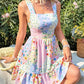 🌸 Romantic Bloom! Floral printed sleeveless mini dress 👗