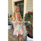 🌸 Romantic Bloom! Floral printed sleeveless mini dress 👗