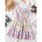 🌸 Romantic Bloom! Floral printed sleeveless mini dress 👗
