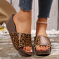 ✨Women's Leopard Platform Slip-On Wedge Sandals👡