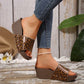 ✨Women's Leopard Platform Slip-On Wedge Sandals👡