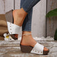 ✨Women's Leopard Platform Slip-On Wedge Sandals👡