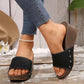 ✨Women's Leopard Platform Slip-On Wedge Sandals👡