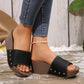 ✨Women's Leopard Platform Slip-On Wedge Sandals👡