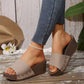 ✨Women's Leopard Platform Slip-On Wedge Sandals👡