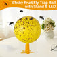 🔥2025 HOT SALE🔥Sticky Fruit Fly Trap Ball with Stand & LED