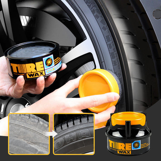 🎉60% OFF🚗Long-Lasting Protective Tire Shine Wax With Sponge