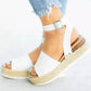 ✨Women's Leopard Print Open Toe Wedge Sandals