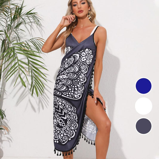 🌴Beach to Evening: Effortless Elegance in One Dress-Women's One👗Piece Backless Beach Dress