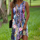 Effortless Style: Comfort Meets Elegance🏖️Summer Specials🌴Women's Sleeveless V-Neck Printed Dresses