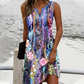 Effortless Style: Comfort Meets Elegance🏖️Summer Specials🌴Women's Sleeveless V-Neck Printed Dresses