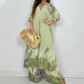 ⏳Time-limited Special⏰Women's Longline Shirt Dress & Wide-Leg Pants Set