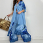 ⏳Time-limited Special⏰Women's Longline Shirt Dress & Wide-Leg Pants Set
