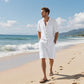🏖️Summer Specials🌴 Men's Breathable Beach Outfit – Short Sleeve & Shorts