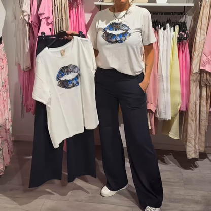⏳Time-limited Special⏰Women's Printed Top & Pants 2-Piece Set