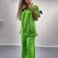 ⏳Time-limited Special⏰Women's V-Neck Top & Wide-Leg Pants Set