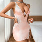 Sexy Lace Spaghetti Strap Dress Thong 2-Piece Set（50% OFF)