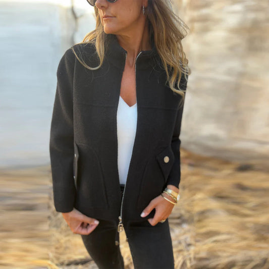 Women's Casual Zip-Up Stand Collar Jacket (50% OFF)