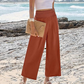 🌸Women's Casual High-Waisted Straight-Leg Cropped Pants