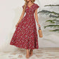 Flowy V-Neck Floral Maxi Dress