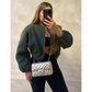 Women's Casual Zip Up Crop Jacket（50% OFF）