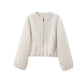 Women's Casual Zip Up Crop Jacket（50% OFF）
